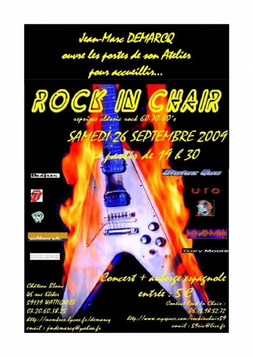 Rock in chair /  reprises Rock 60-70-80’s