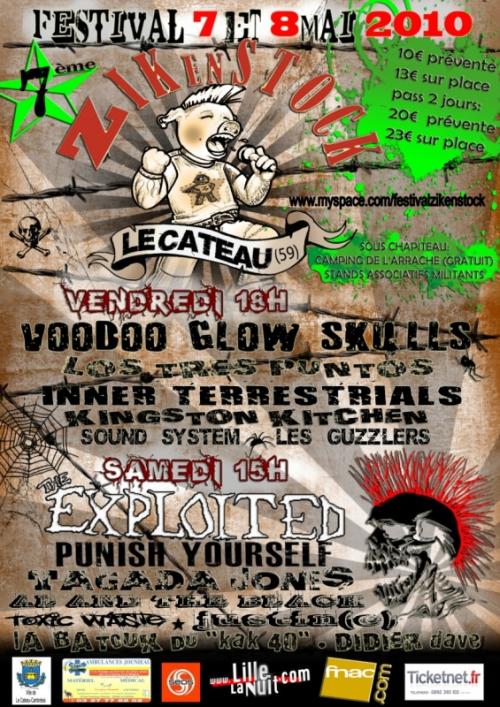 The Exploited, Punish Yourself, Tagada Jones…