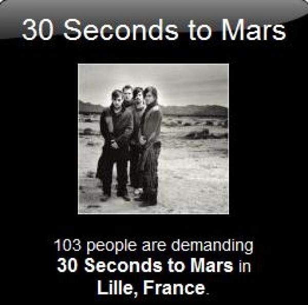 Incitez vos groupes préférés à venir jouer dans votre ville !