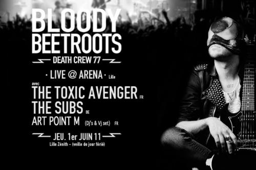 Bloody Beetroots Death Crew 77 + The Toxic Avenger + The Subs + Art Point M Dj’s & Vj set