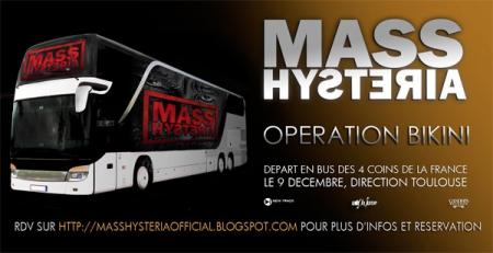 Opération Bikini de Mass Hysteria pour la Première Captation Live