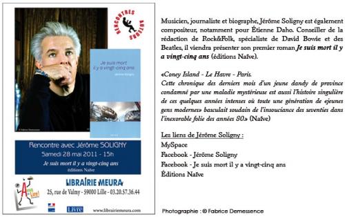 Rencontre / Dédicace avec Jérôme Soligny