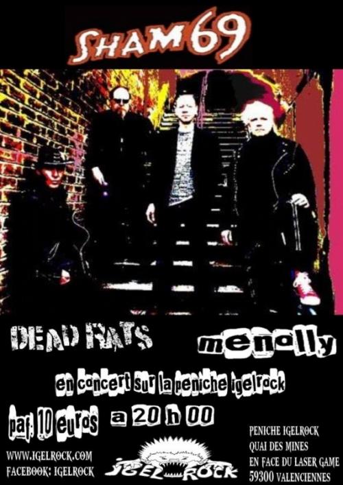 Sham 69 + Dead Rats + Menolly
