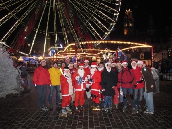 La randonnée roller des Pères Noël
