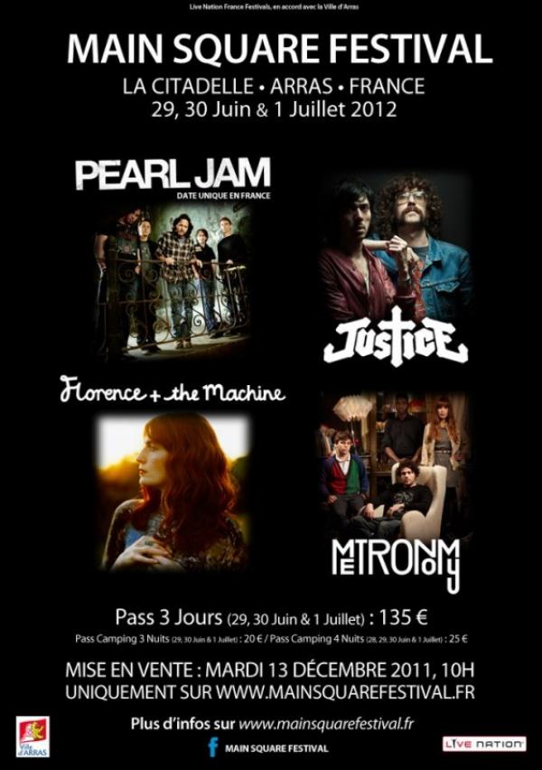 Les 1ers noms du Main Square Festival 2012 !