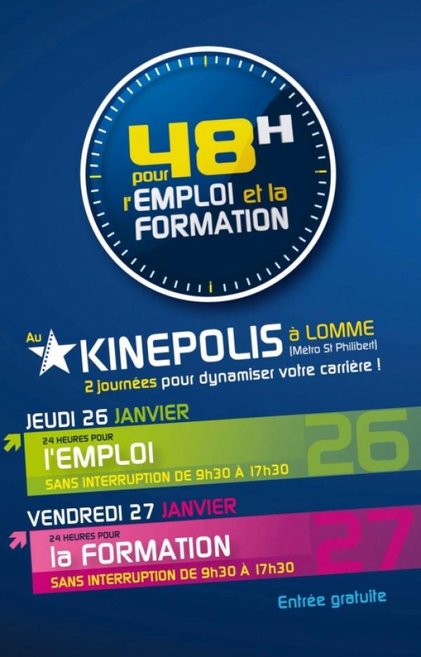 48 Heures pour l&rsquo;Emploi et la Formation au Kinépolis Lomme