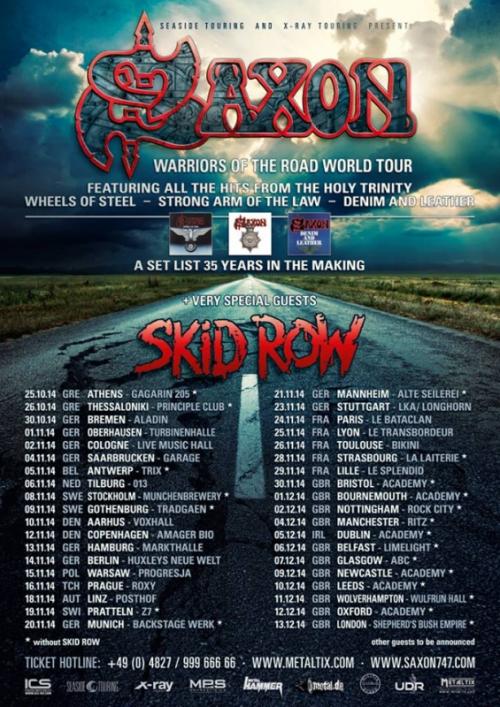 Saxon + Skid Row