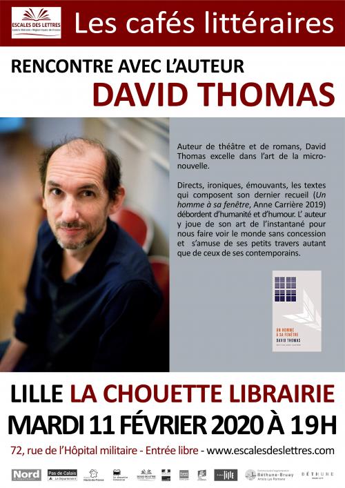 Cafés littéraires d’escales des lettres avec David Thomas