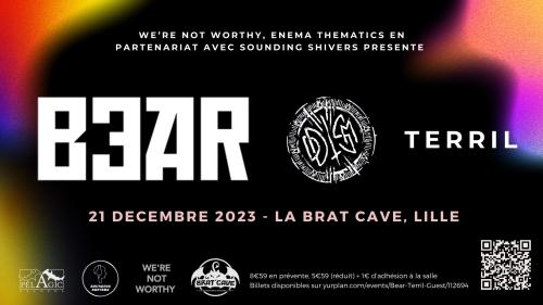 Bear + Oddism + Terril en concert