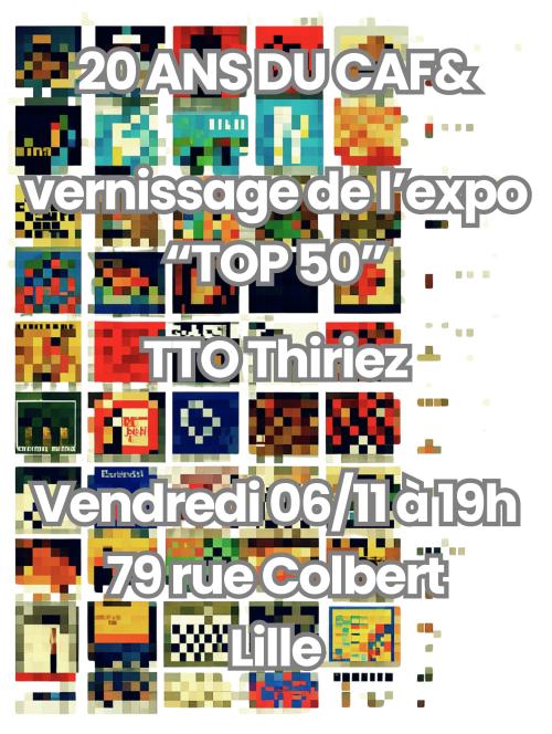 20 ans du Caf&Diskaire : TTO + vernissage de l’expo des tops 50 albums