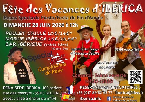 Fête de fin d’année d’Ibérica : repas/spectacle