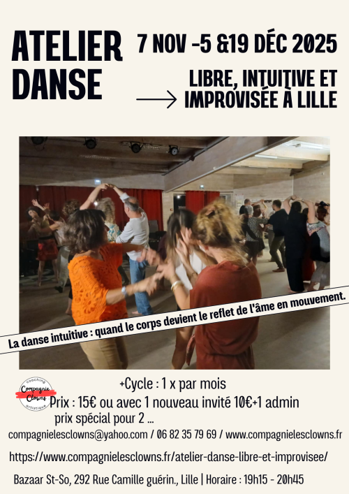 Atelier danse libre, intuitive et improvisée