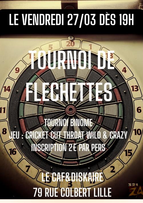 Tournoi de fléchettes au caf&diskaire