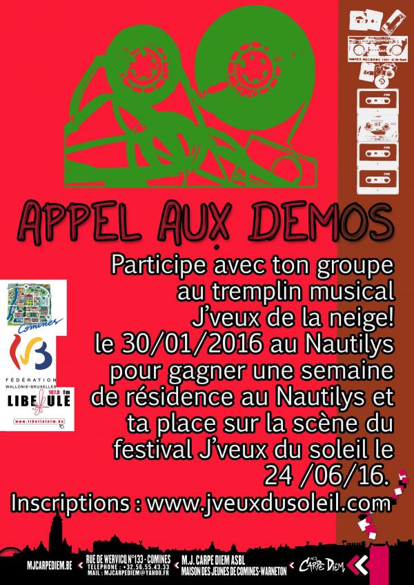 Le tremplin musical J&rsquo;veux de la neige cherche des groupes