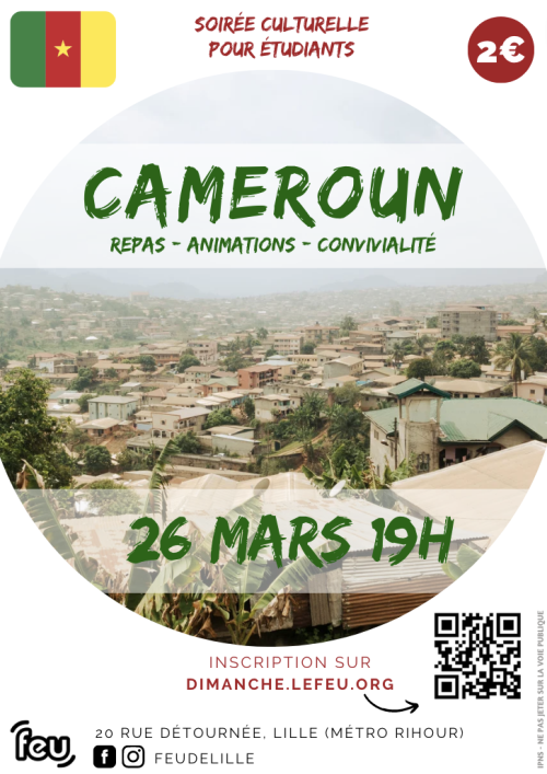 Soirée Cameroun pour les étudiants