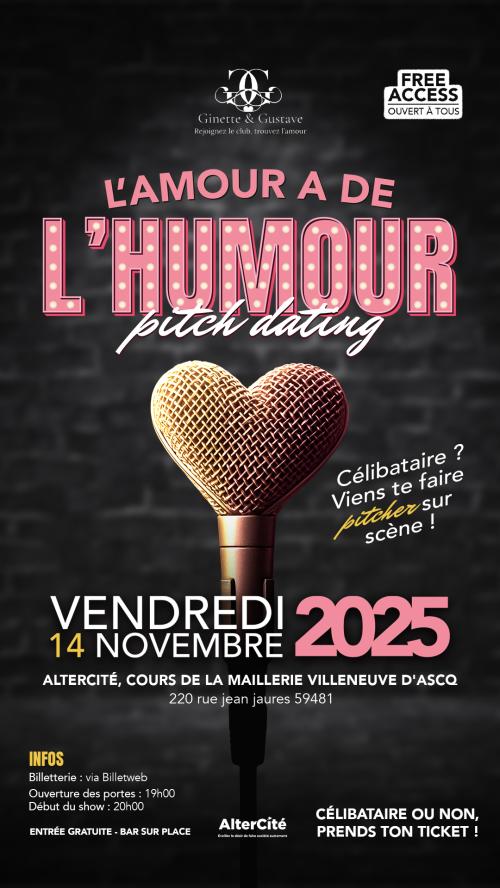 Soirée pitch-dating : l’amour a de l’humour