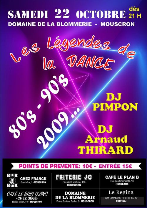 Les légendes de la dance 80’s / 90’s / 2009…
