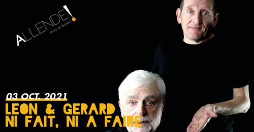 Léon et Gérard présentent le spectacle patoisant « Ni fait, ni à faire »