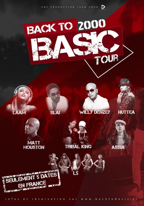 Back To Basic Tour avec L5, Lââm, Assia, Willy Denzey…