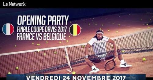 Opening Party : Finale Coupe Davis 2017 avec Bob Sinclar