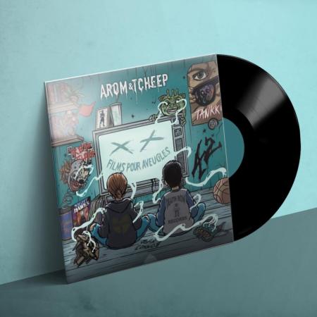 Le vinyle de AROM & Tcheep – Films pour aveugles
