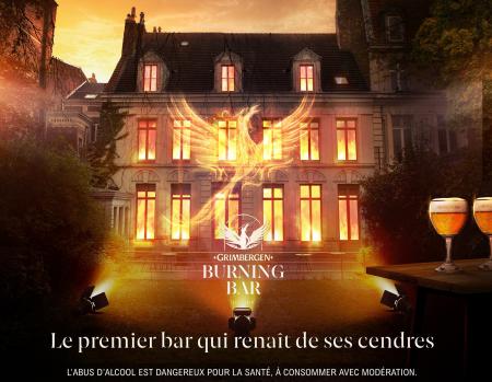 Grimbergen ouvre les portes du premier bar qui brûle et renaît de ses cendres