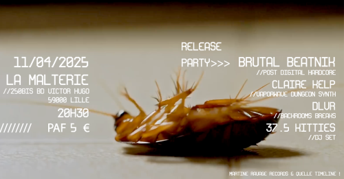 Release Party : Brutal Beatnik + DLVR + Claire Kelp