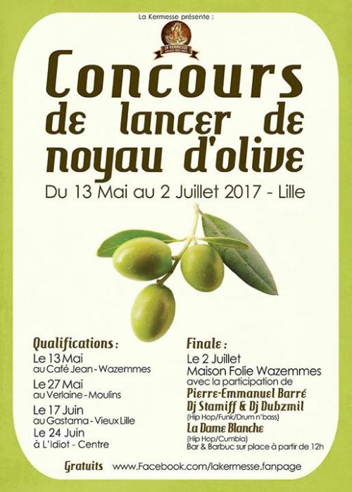 Soirée de qualif’ #1 Concours de lancer de noyau d’olive