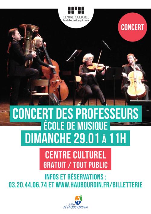 Concert des professeurs de l’école de musique d’Haubourdin