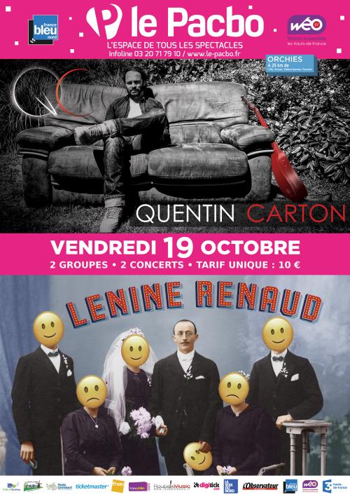 Quentin Carton + Lénine Renaud au PACBO