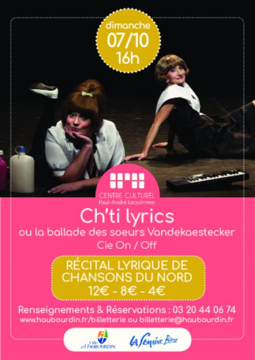 Ch’ti lyrics, récital lyrique de chansons du nord