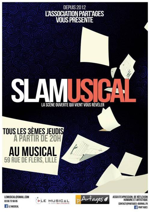 Scène slam slamusical avec part’ages