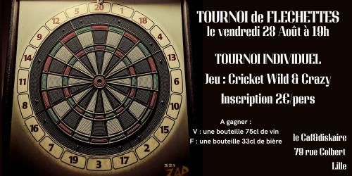 Tournoi de fléchettes wild and crazy en individuel