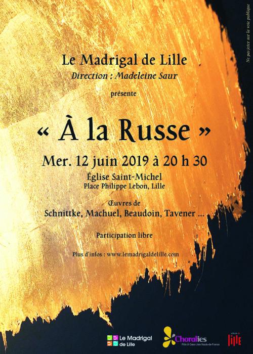 Le Madrigal de Lille en concert « À la russe »