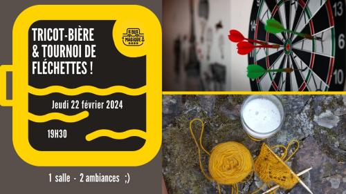 Soirée tricot-bière & tournoi de fléchettes
