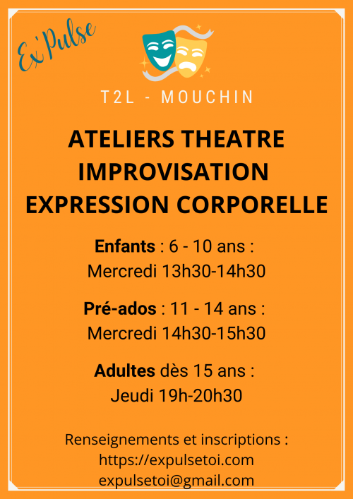 Cours théâtre – improvisation – expression corporelle adultes