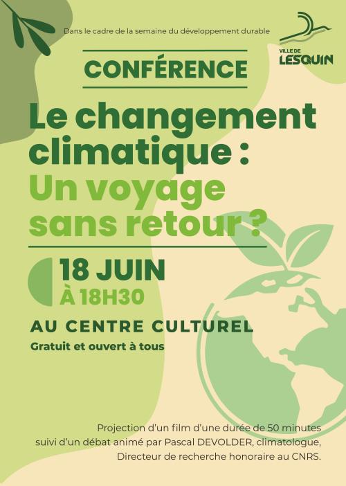Le réchauffement climatique : un voyage sans retour ?