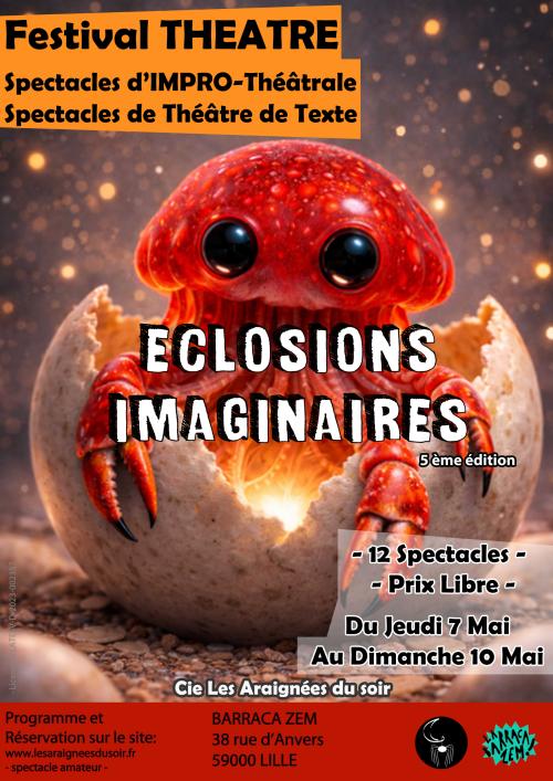 Éclosions imaginaires 2026 – Festival théâtre