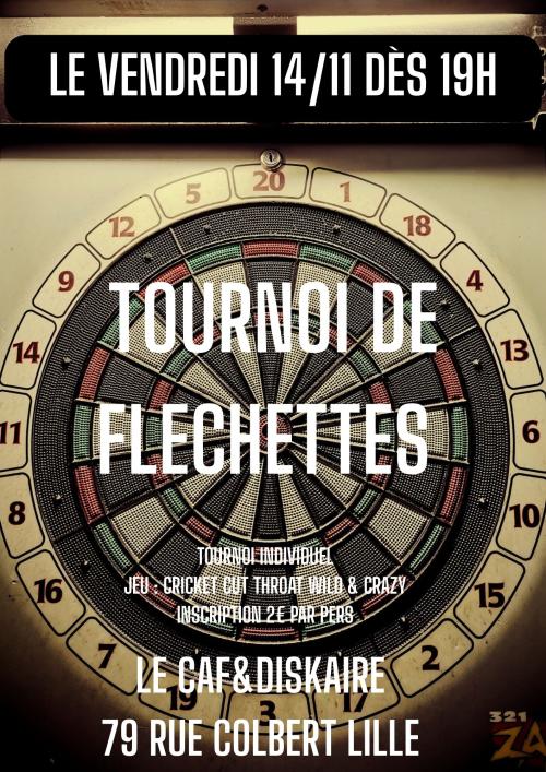 Tournoi de fléchettes au Caf&Diskaire