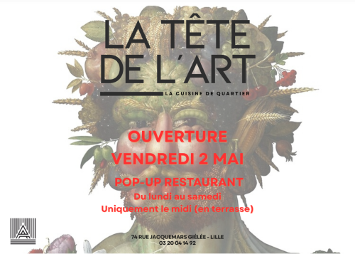 Le pop-up restaurant La tête de l’art à Artchives