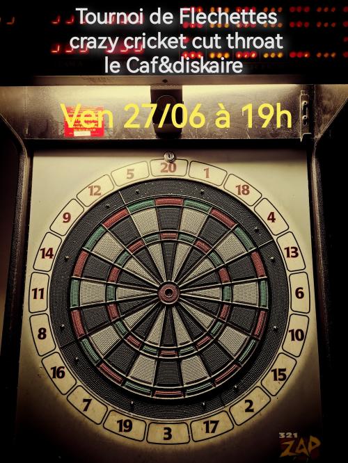 Tournoi de fléchettes #3 au Caf&Diskaire