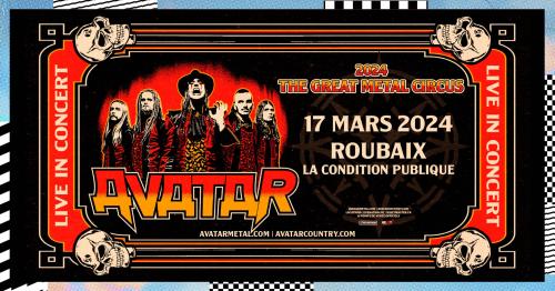 Avatar en concert à Roubaix