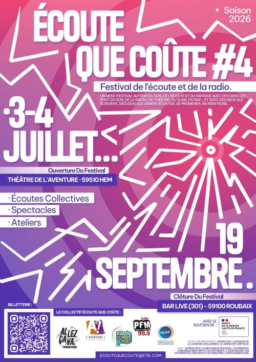 Festival Ecoute que coûte 2026