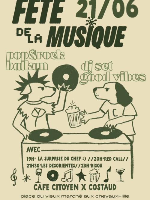 La Fête de la Musique au Café Citoyen x Costaud