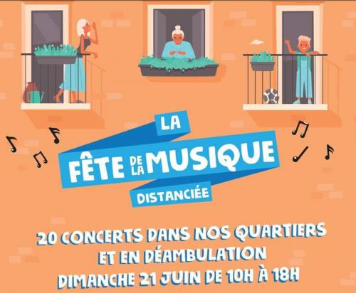 Fête de la musique distanciée – 20 concerts dans les quartiers de Fâches