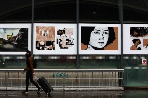 La bande dessinée exposée en Gare de Lille-Europe