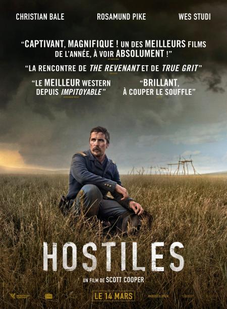 « Hostiles » : Un western humaniste, pro-amérindien et féministe de Scott Cooper avec Christian Bale et Rosamund Pike