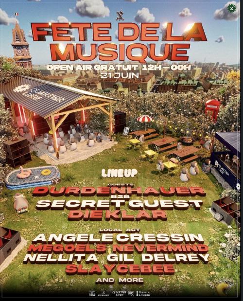 La Fête de la Musique en open air XXL au Quartier Libre