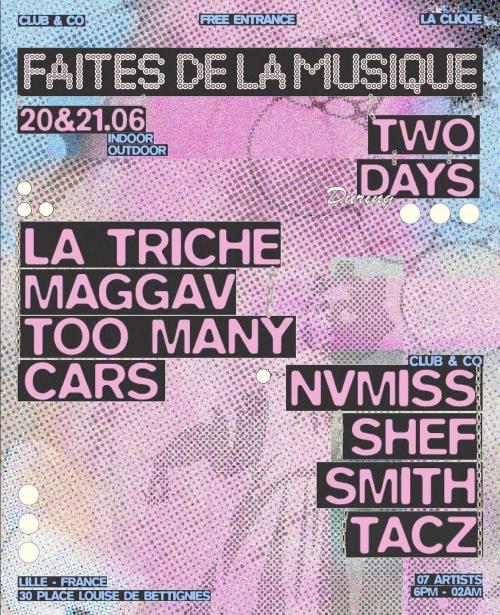 La Fête de la Musique tout le week-end à la Clique