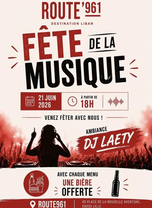 La Fête de la Musique chez Route 961 entre street food libanaise et dj set